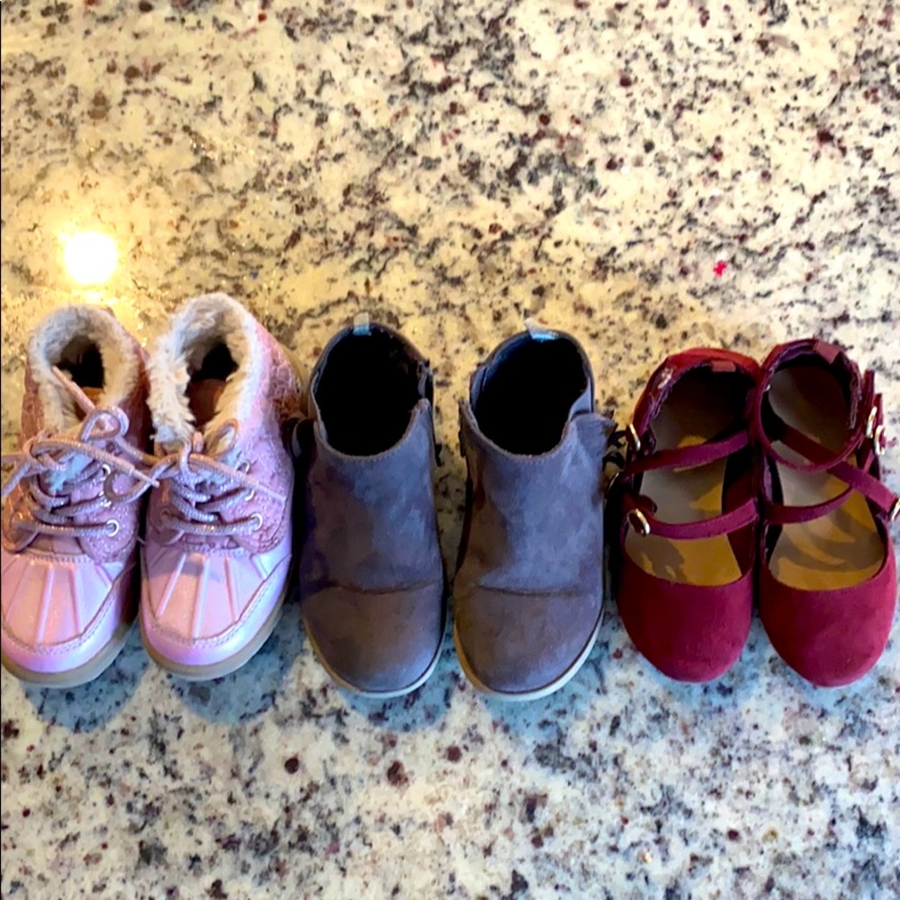 3 PAIR TODDLER GIRL SHOES